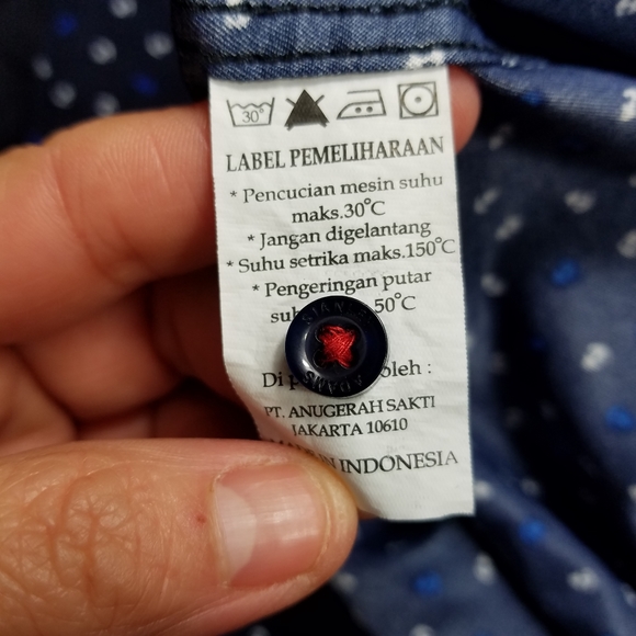 Stanley Adams Slim Fit Short Sleeve Button Down Shirt Size 15.5.Pit to pit app - Picture 8 of 9